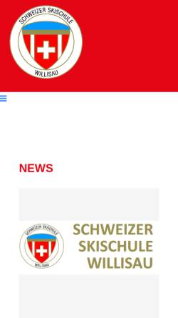 Vorschau der mobilen Webseite www.schneesport-willisau.ch, Ski- und Snowboardschule Willisau