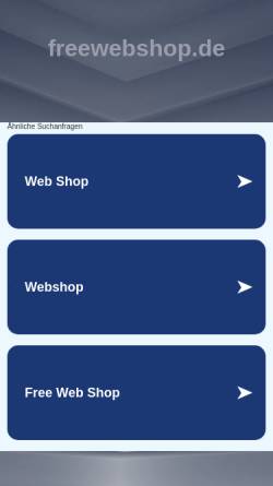 Vorschau der mobilen Webseite www.freewebshop.de, Lindmaier Online-Business GmbH