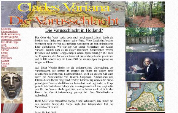 Vorschau von www.clades-variana.com, Clades Variana - Die Varusschlacht
