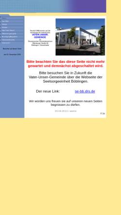 Vorschau der mobilen Webseite www.vater-unser-bb.de, Böblingen-Diezenhalde - Vater unser Gemeinde