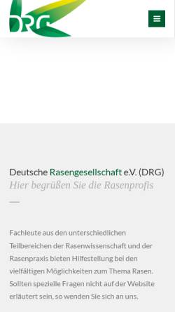 Vorschau der mobilen Webseite www.rasengesellschaft.de, Deutsche Rasengesellschaft (DRG)