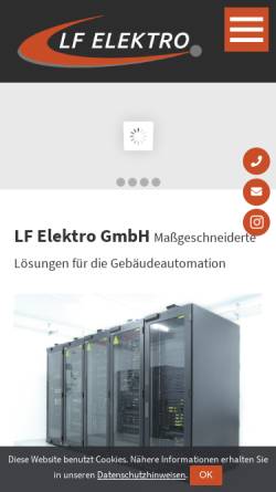 Vorschau der mobilen Webseite www.lf-elektro.de, LF Elektro GmbH