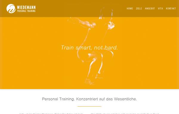 Vorschau von www.wiedemann-training.de, Carsten Wiedemann, Personal Training