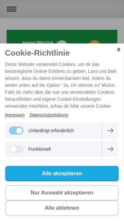 Vorschau der mobilen Webseite www.abc-merklinde.de, ABC Merklinde