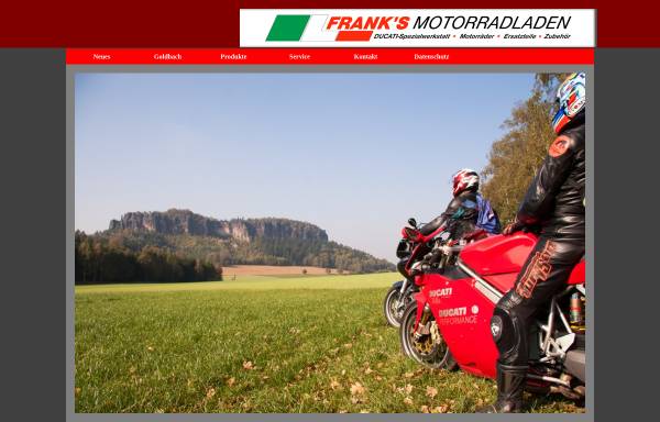 Vorschau von franks-motorradladen.de, Franks Motorradladen