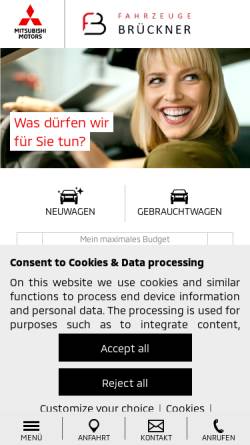 Vorschau der mobilen Webseite www.g-brueckner-ohg.de, G. Brückner OHG