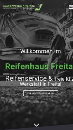 Vorschau der mobilen Webseite reifenhaus-freital.de, Reifenhaus Freital
