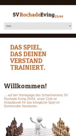 Vorschau der mobilen Webseite www.rochade-eving.de, Schachverein Rochade Eving 25/64