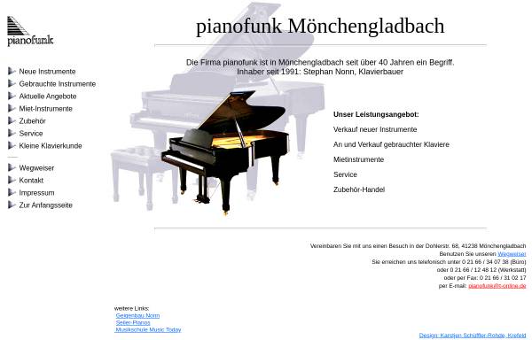 Vorschau von www.pianofunk.de, Pianofunk Instrumentenhandel, Inhaber Stephan Nonn