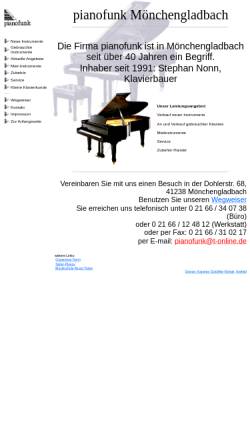 Vorschau der mobilen Webseite www.pianofunk.de, Pianofunk Instrumentenhandel, Inhaber Stephan Nonn