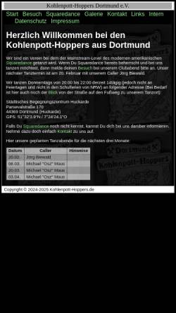Vorschau der mobilen Webseite www.kohlenpott-hoppers.de, Kohlenpott-Hoppers Dortmund e.V.