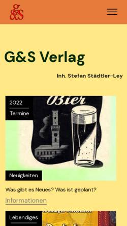 Vorschau der mobilen Webseite www.gus-verlag.de, G&S Verlag GmbH