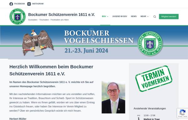 Vorschau von www.bockumer-schuetzenverein.de, Bockumer Schützenverein 1611 e.V.