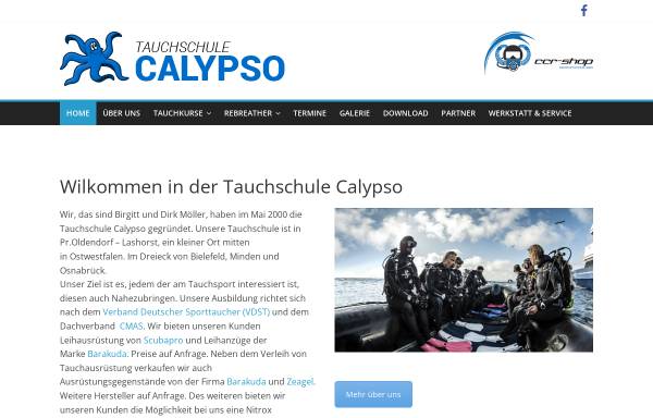 Vorschau von www.tauchschule-calypso.com, Tauchschule Calypso, Preußisch Oldendorf
