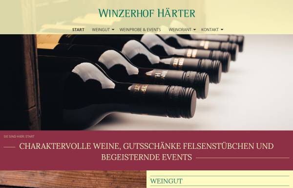 Vorschau von www.winzerhof-haerter.de, Winzerhof Härter