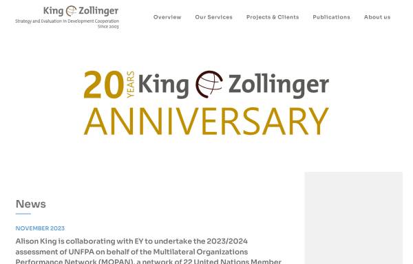 Vorschau von www.kingzollinger.ch, King Zollinger & Co. Advisory Services