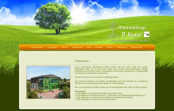 Vorschau von www.kania-baumpflege.de, Baumpflege Detlef Kania