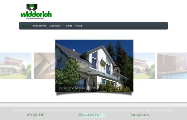 Vorschau von www.widderich-heide.de, Bauunternehmen Widderich