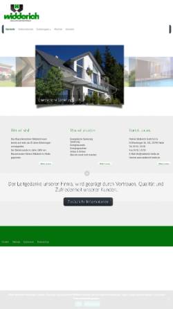 Vorschau der mobilen Webseite www.widderich-heide.de, Bauunternehmen Widderich