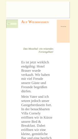 Vorschau der mobilen Webseite www.hotel-brauer.de, Hotel Brauer