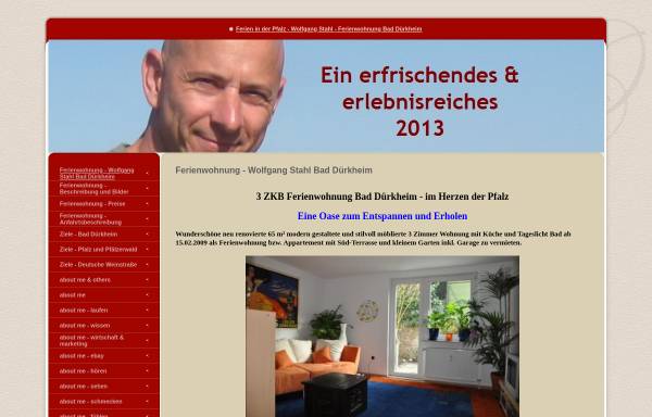 Vorschau von www.ferieninderpfalz.de, Ferien in der Pfalz - Ferienwohnung Wolfgang Stahl