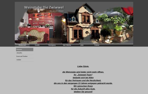 Vorschau von www.weinstube-zwiwwel.de, Weinstube Zwiwwel