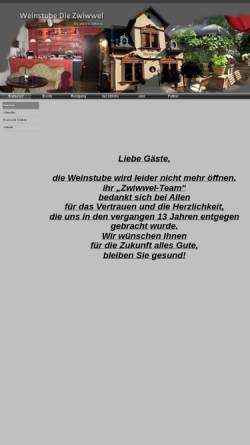 Vorschau der mobilen Webseite www.weinstube-zwiwwel.de, Weinstube Zwiwwel