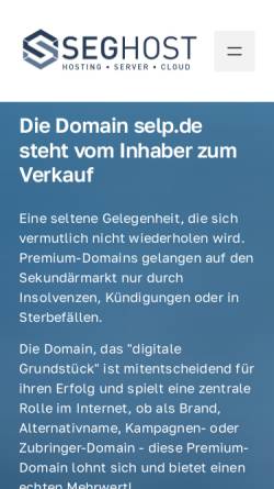 Vorschau der mobilen Webseite www.selp.de, Leukämie und Lymphom Hilfe Münster; S.E.L.P. e.V.