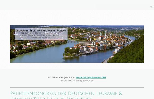 Vorschau von www.leukaemie-selbsthilfegruppe-passau.de, Leukämie-Selbsthilfegruppe Passau e.V.