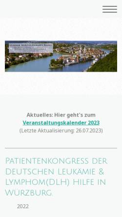 Vorschau der mobilen Webseite www.leukaemie-selbsthilfegruppe-passau.de, Leukämie-Selbsthilfegruppe Passau e.V.