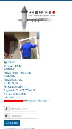 Vorschau der mobilen Webseite www.fvalu.ch, Film-und Video-Autoren Luzern