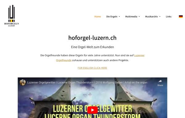 Vorschau von www.hoforgel-luzern.ch, Die Orgellandschaft in der Luzerner Hofkirche