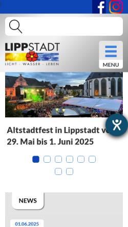 Vorschau der mobilen Webseite www.lippstadt.de, Lippstadt