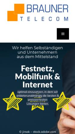 Vorschau der mobilen Webseite www.conferenceline.de, Brauner Telecom, Inh. Denis Brauner