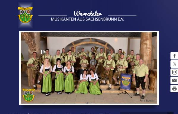 Vorschau von werratalermusikanten.de, Werrataler Musikanten e.V. Sachsenbrunn