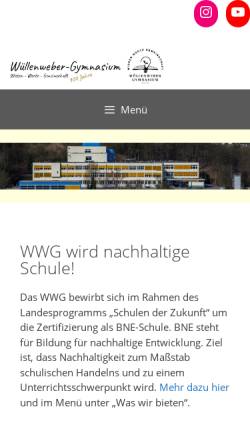Vorschau der mobilen Webseite gymnasium-bergneustadt.de, Wüllenweber-Gymnasium