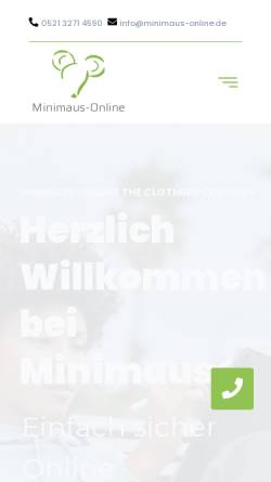 Vorschau der mobilen Webseite www.minimaus-online.de, Minimaus