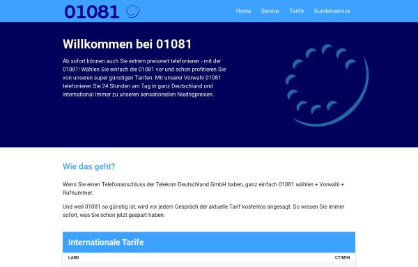 01081 Telecom AG