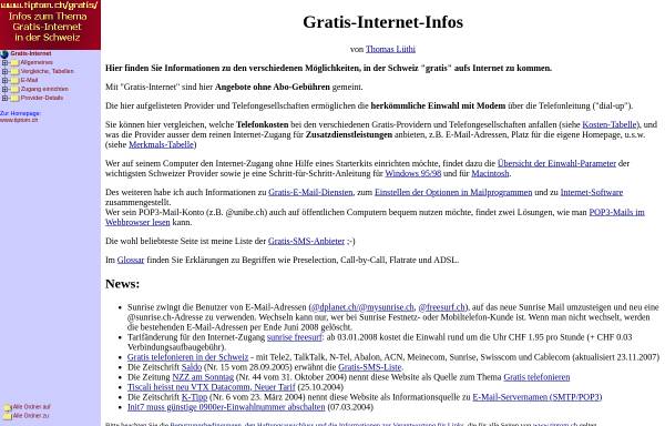 Vorschau von www.tiptom.ch, Gratis-Internet-Infos