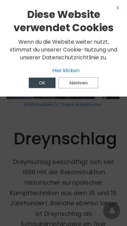 Vorschau der mobilen Webseite www.dreynschlag.at, Dreynschlag