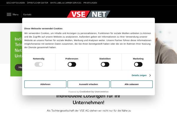 Vorschau von vsenet.de, VSE Net GmbH