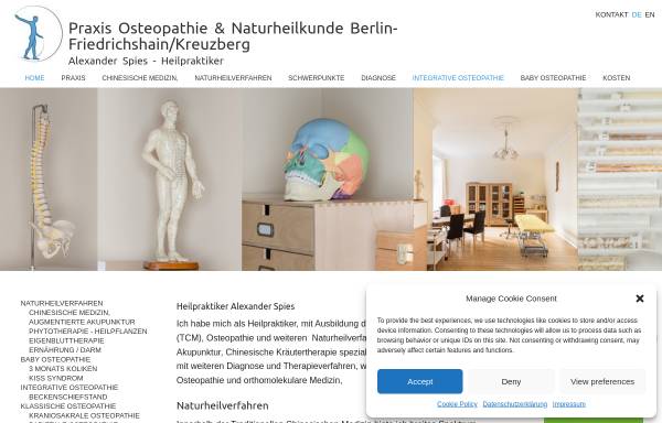 Vorschau von www.naturheilkunde-berlin.eu, Praxis Osteopathie & Naturheilkunde Berlin