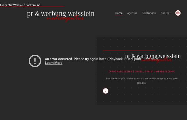 Vorschau von www.werbung-weisslein.de, PR & Werbung Weißlein