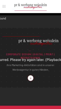 Vorschau der mobilen Webseite www.werbung-weisslein.de, PR & Werbung Weißlein