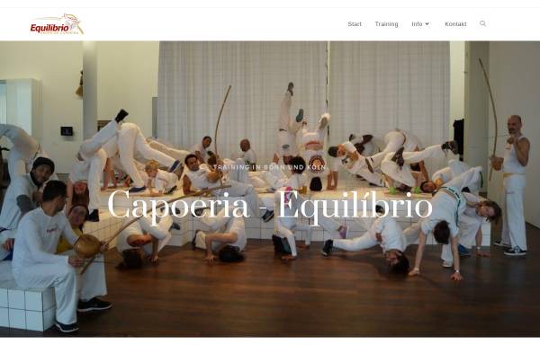 Vorschau von www.capoeiraequilibrio.de, Capoeira Equilibrio Bonn