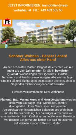 Vorschau der mobilen Webseite www.real-wohnbau.at, Real-Wohnbau GmbH