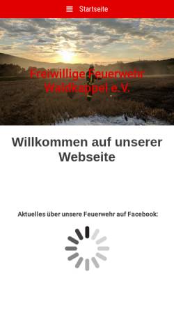 Vorschau der mobilen Webseite www.feuerwehr-waldkappel.de, Freiwillige Feuerwehr Stadt Waldkappel