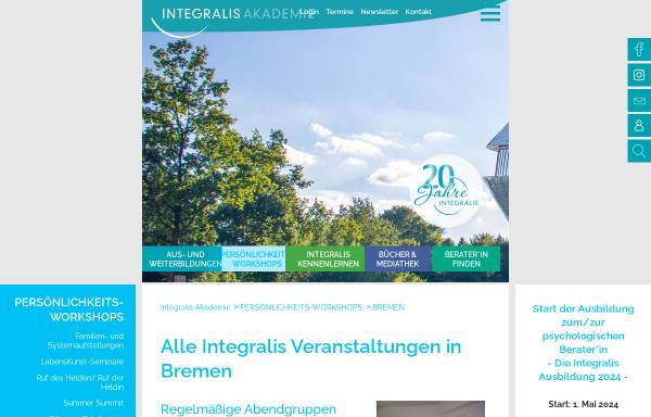 Vorschau von www.integralis-bremen.de, Institut Integralis Mitte