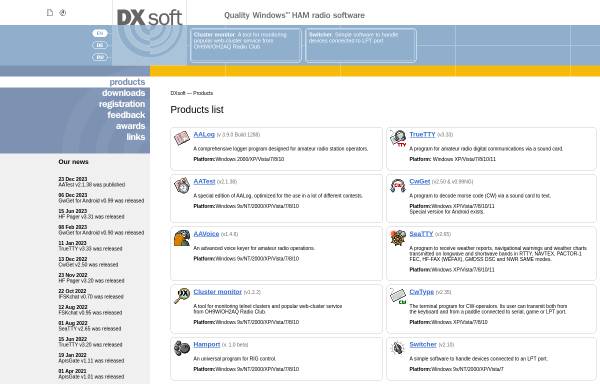 Vorschau von www.dxsoft.com, AALog, DXsoft