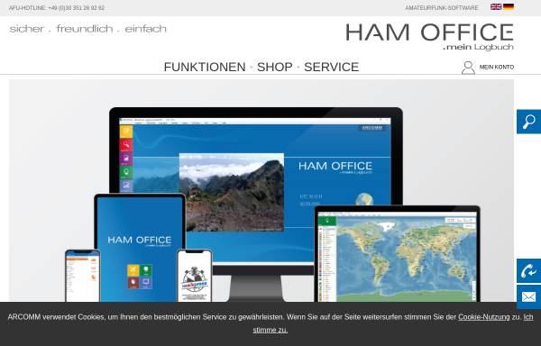 Vorschau von www.hamoffice.de, HAM Office, Inh. ARcomm GmbH